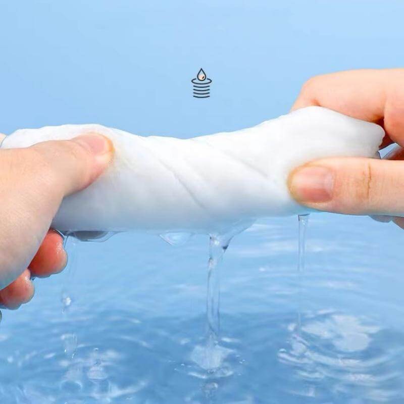 Fothere 35-180pcs Disposable Face Towel 100% Pure cotton Hangable Makeup Towels 0*20cm(7.9''*7.9'') Soft Makeup eraser cloth
