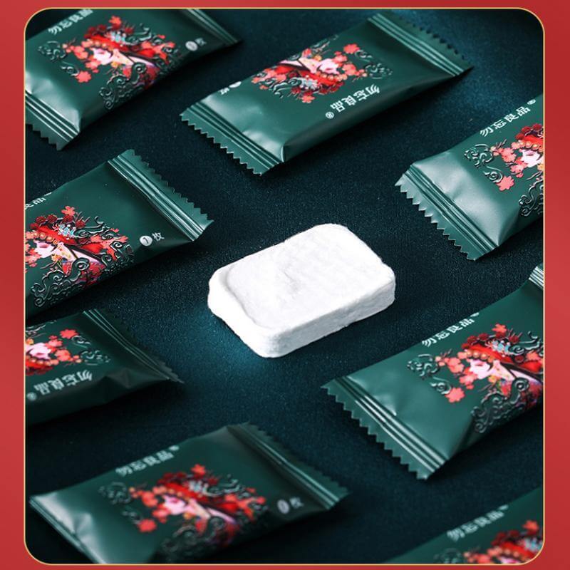 Fothere 6-20pcs Disposable Face Towel 24*30cm(9.45"*11.82") Oriental Trend Series Biodegradable Disposable Compressed Towel Tablets