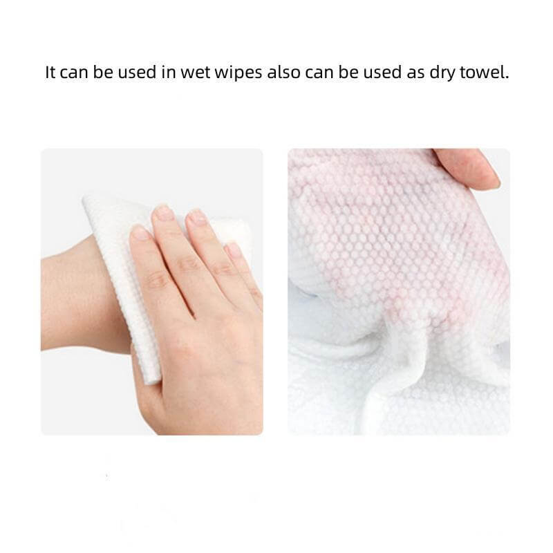 Fothere 80-180pcs Disposable Face Towel 100% Pure Cotton Disposable Makeup Towel 20*20cm(7.9''*7.9'') Makeup Remover Pads