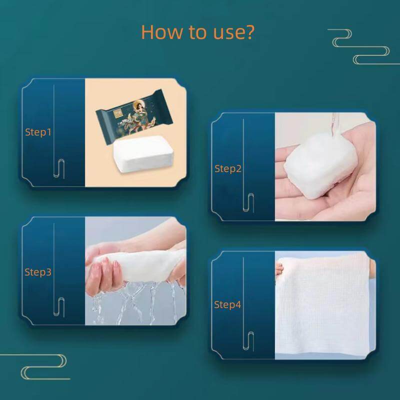 Fothere 20-40pcs Disposable Face Towel 24*30cm/9.5"*11.82"&28*30cm/11.03"*11.82" Oriental Trend Series  Disposable Compressed Washcloths 100% Pure Cotton