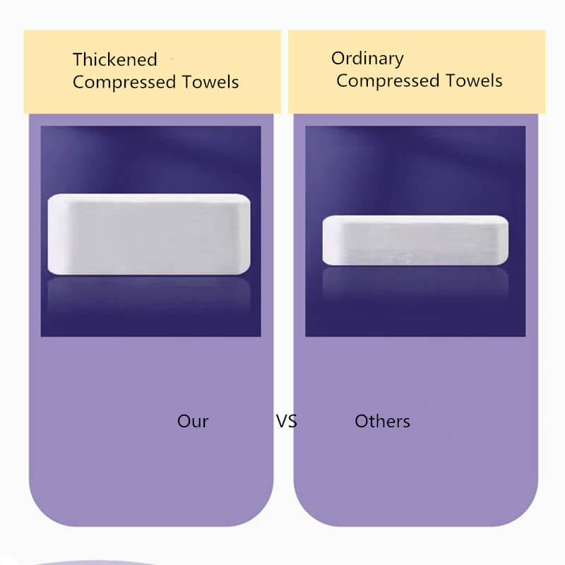 Fothere 20-100pcs Disposable Face Towels Biodegradable Thickened Compressed Towels 23*30cm(9.06"*11.82") Compressed Towelettes