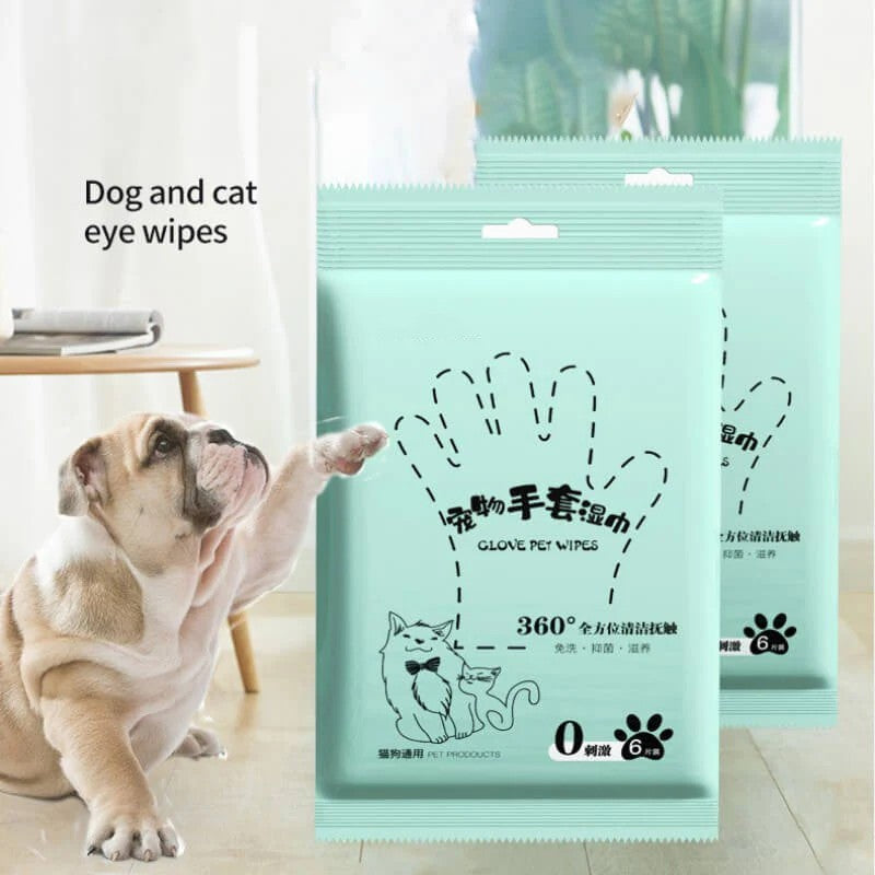 Fothere 12-30pcs Disposable Dog Wipes for Pet Care Dog Paw Cleaner15*25cm(5.91"*10.2")  Outdoor Dog Cleaning Wipes