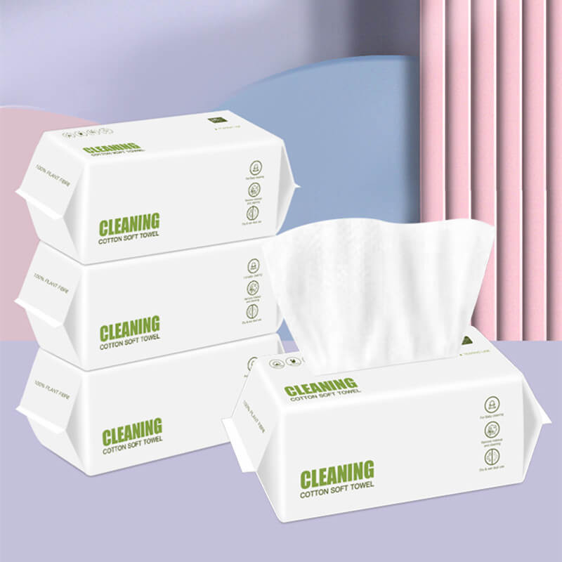 Fothere 100-300pcs Disposable Face Towel 100% Pure Cotton Makeup Remov