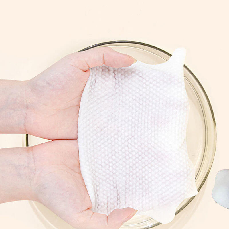 Fothere 100-300pcs Disposable Face Towel 100% Pure Cotton Makeup Remover Cloth 15*20cm(5.91"*7.9'') Extractable Makeup Towels Bulk